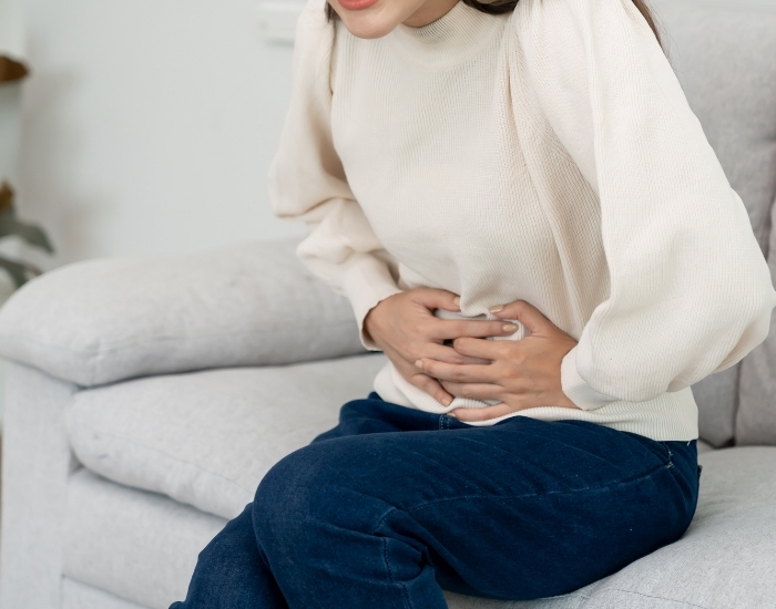 upper abdominal cramps